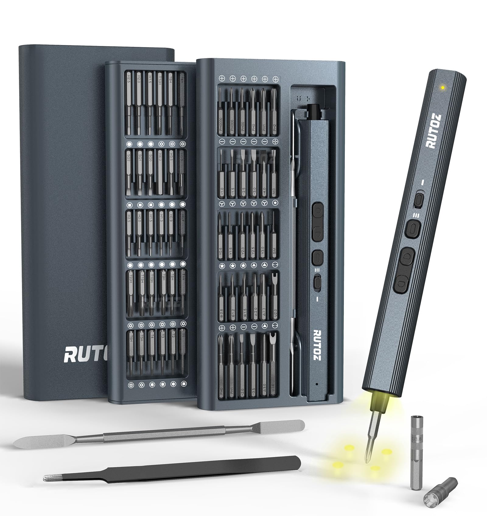 電動ドライバートルクス T8 T6 T5 T9 T10 六角星型 プラス マイナス y字 Y00 Y000 三角 差し替, 精密ド..