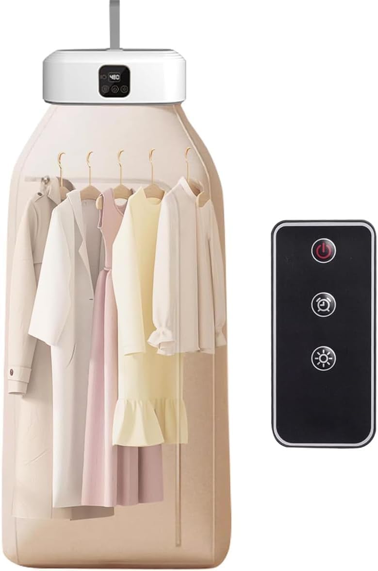 ANNTEIYOI 衣類乾燥機 洋服乾燥機 部屋干し 室内干し 洗濯物干し 梅雨対策 ダニ対策 コンパクト 小型 一人暮らし 子供服 生乾き対策 家庭用 ハンガー リモコン操作簡単 日本語説明書