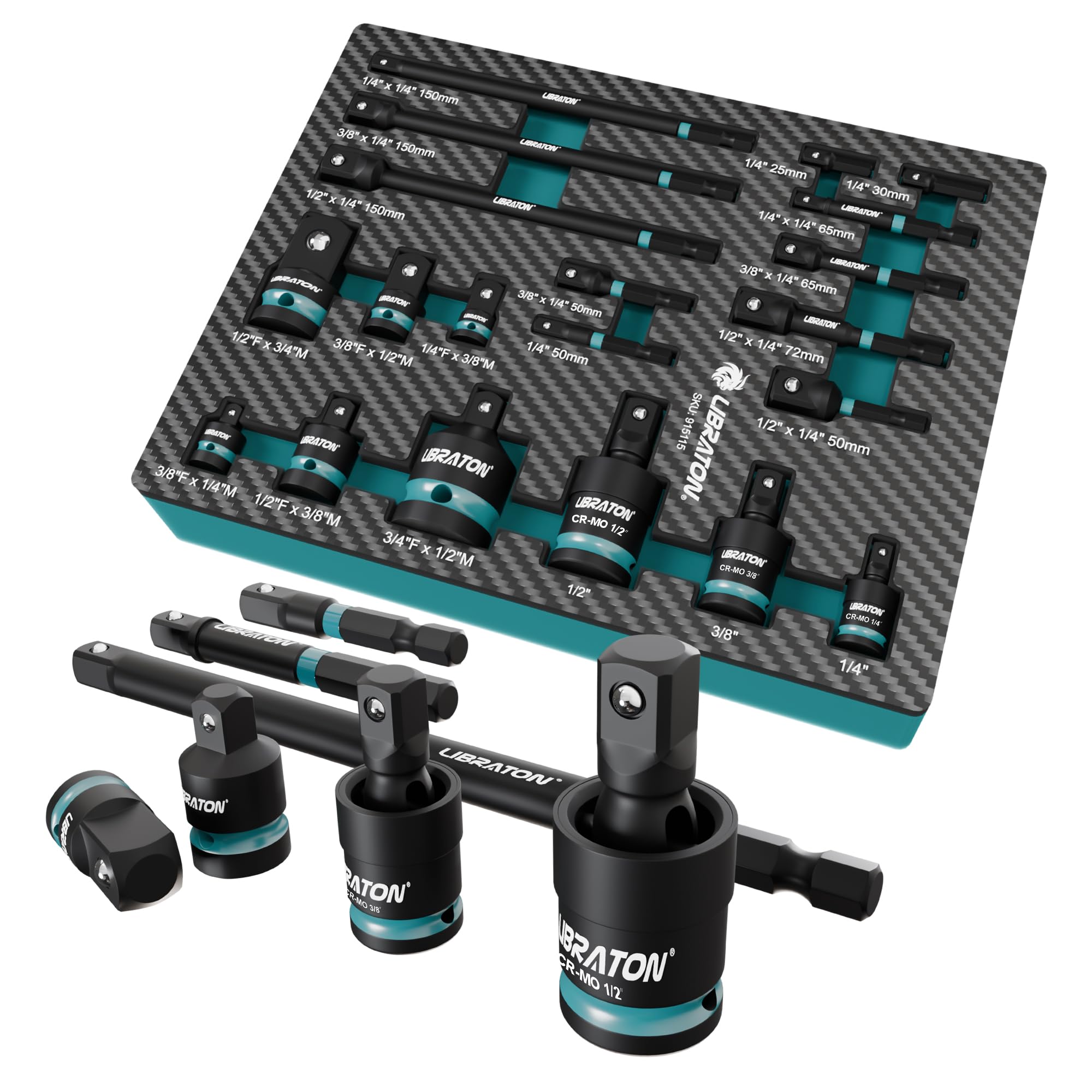 LIBRATON ソケットアダプター 20個セット ソケット変換アダプター インパクトレンチアダプター ソケッ..