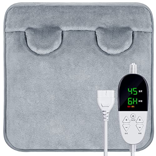 Sumeriy 電気足温器 フットウォーマー ネコ耳デザイン 45*45cm 大きいサイズ 足温器 70°Cまで ホットフットヒーター 過熱保護 タイマー機能 足元暖房 男女兼用 手両足用 安全 省エネ 洗濯可丸洗い PSE認証済み お家オフィス 勉強用