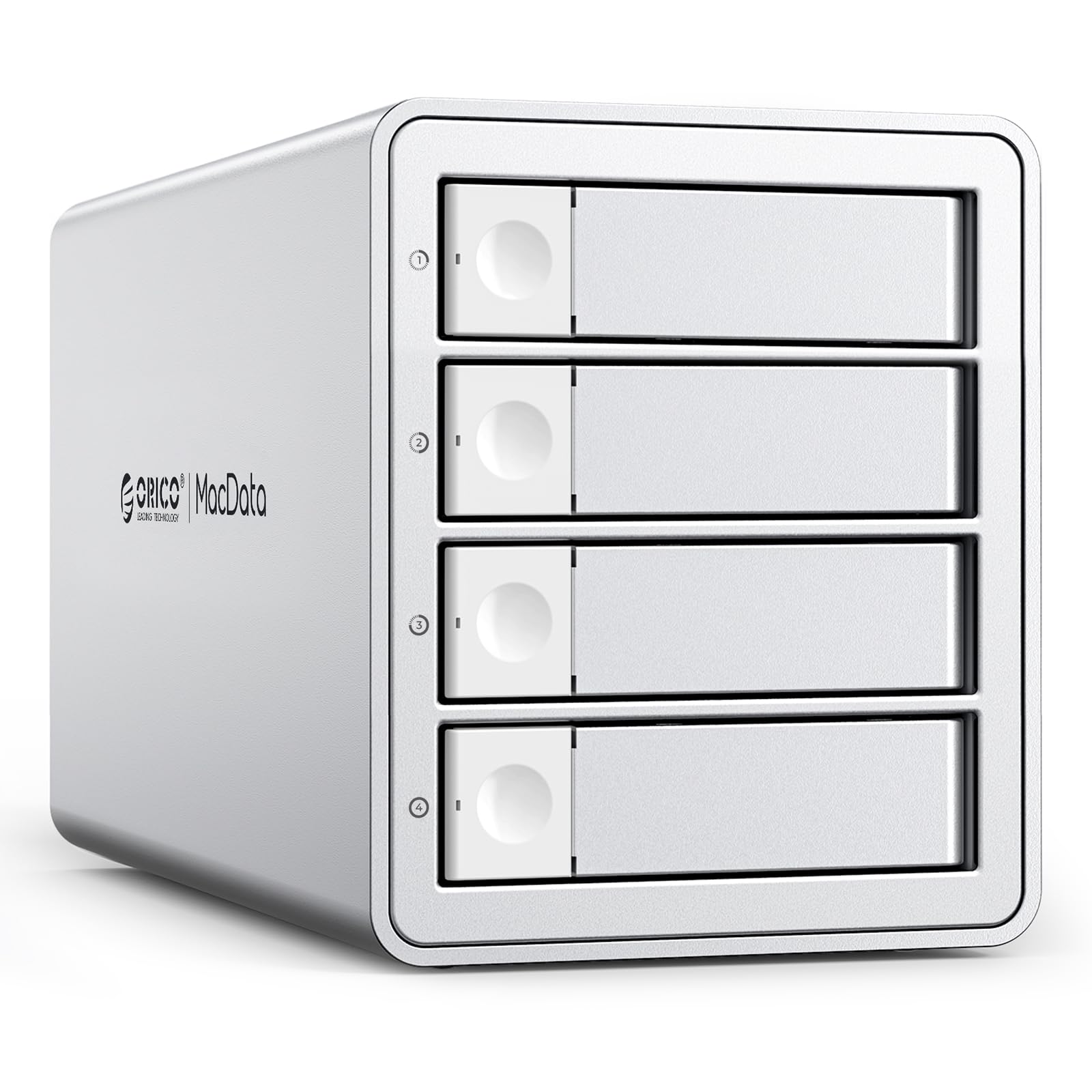 ORICO 【RAID機能】 HDDケース 4台 22TB*4 USB 3.0 RAIDケース マルチ 2.5/3.5インチ HDD 外付けケース ブラケット付き 冷却ファン搭載 アルミ合金ボディ ハードディスク ベイ UASP対応 150W内蔵式電源 9