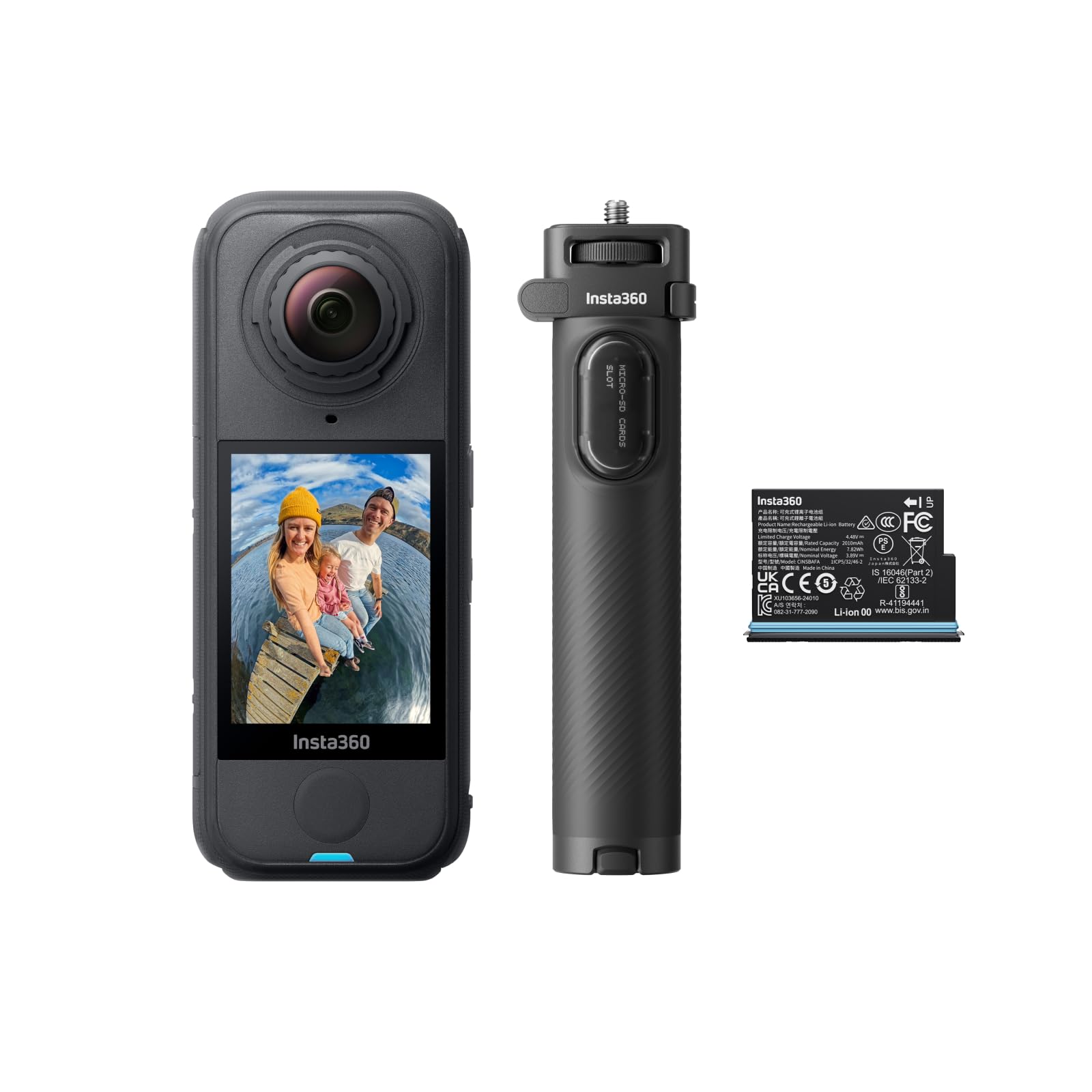 Insta360 X4 Air トラベルキット - 軽量165g 8K 360度全景カメラ、見えない自撮り棒、交換可能レンズ、撮影後フレーミング、ウインドガード内蔵、FlowState手ブレ補正、AI搭載アプリ