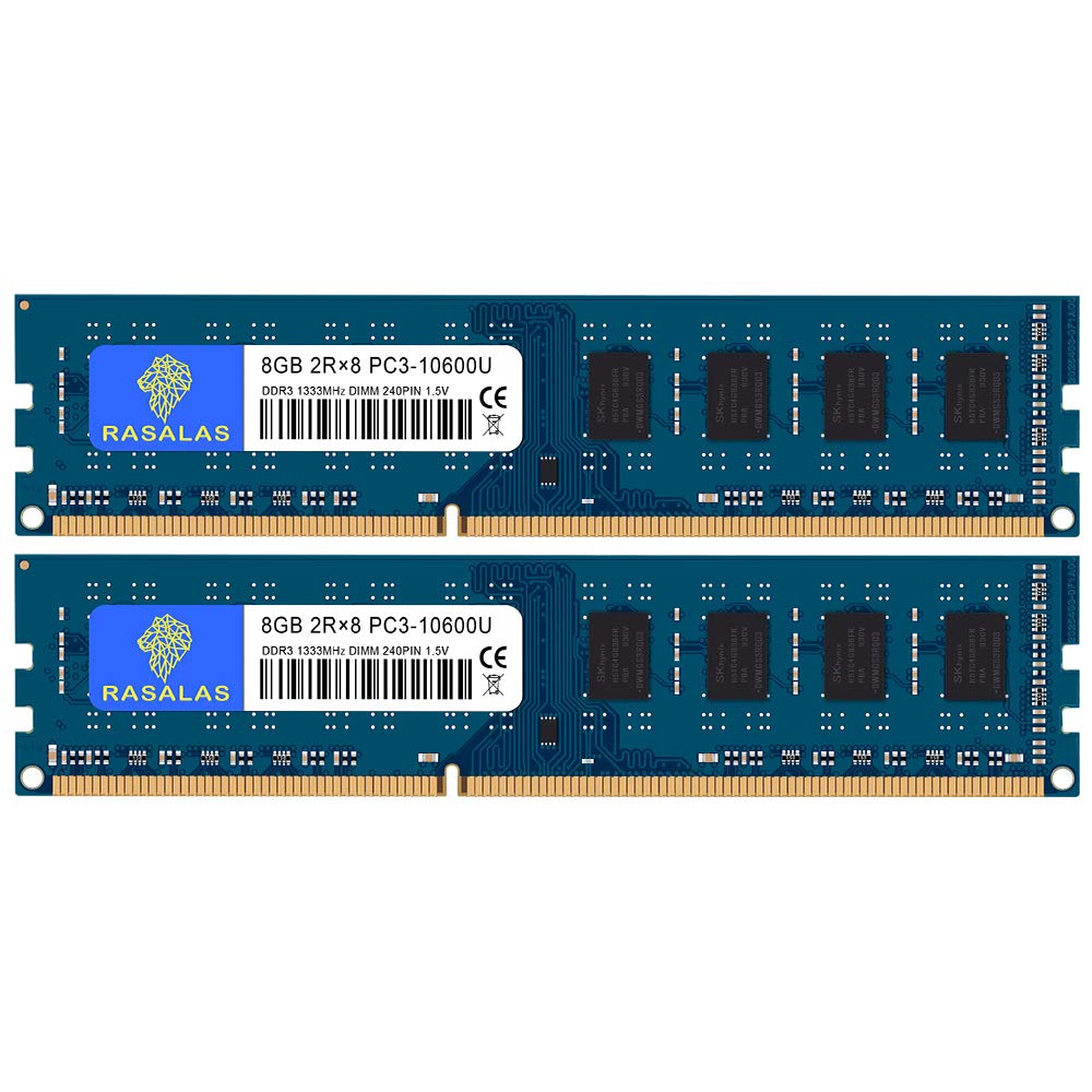 16GB 8GB×2枚 PC3-10600U DDR3-1333MHz デスクトップPC用メモリ CL9 PC3 10600 DIMM 240Pin Non-ECC 16GB キット