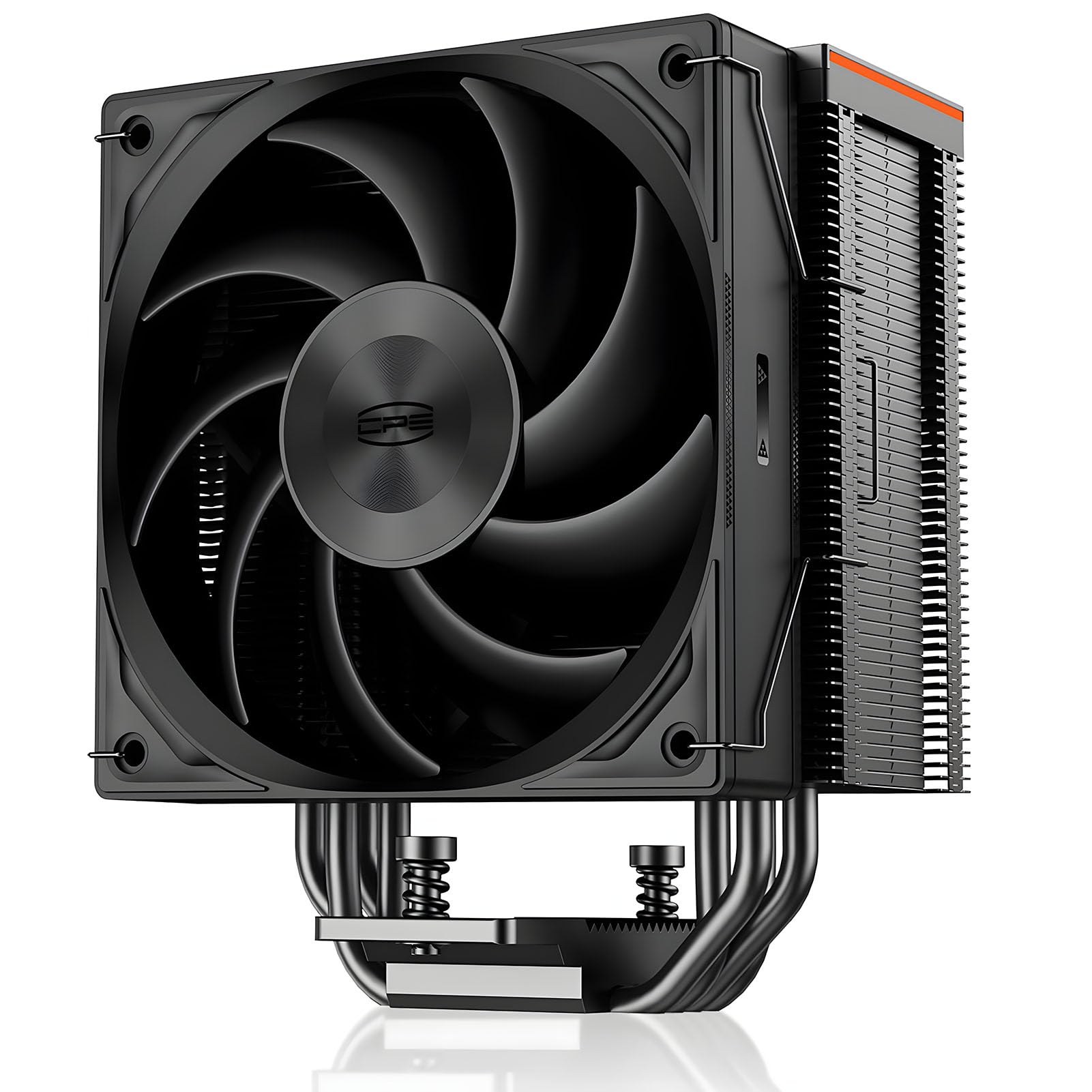 PCCOOLER CPS RZ400 V2 CPU空冷クーラー、ダイレクトコンタクト式ヒートパイプ×4、TDP 240W、アルミ製トップカバー、全高155mm、120mm PWM静音ファン搭載、Intel LGA1851/1700/1200/115X・AM