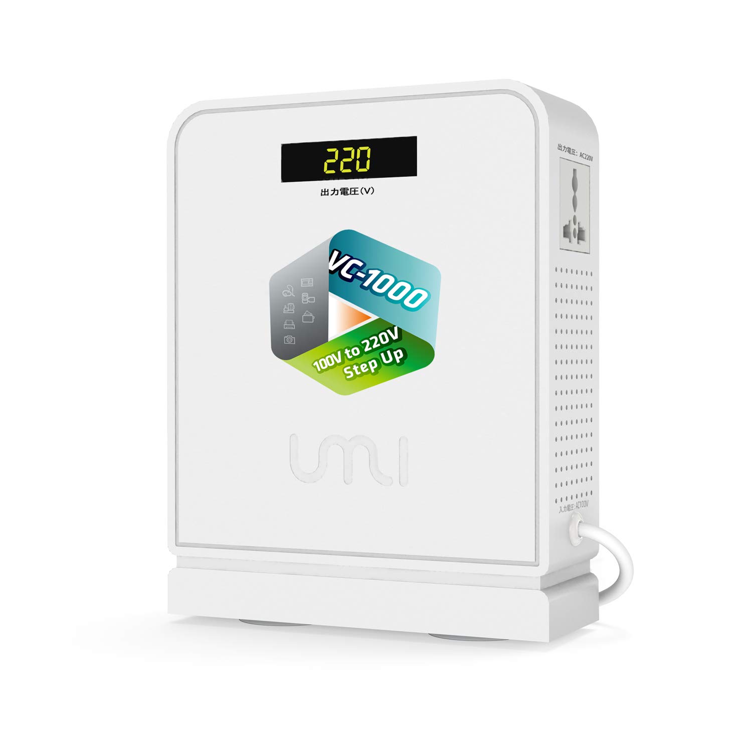 樂天商城 - UMIVC 1000W 海外電気製品を日本で使用 変圧器 昇圧機 アップトランス 電源トランス 100V/110V to 220V/240V