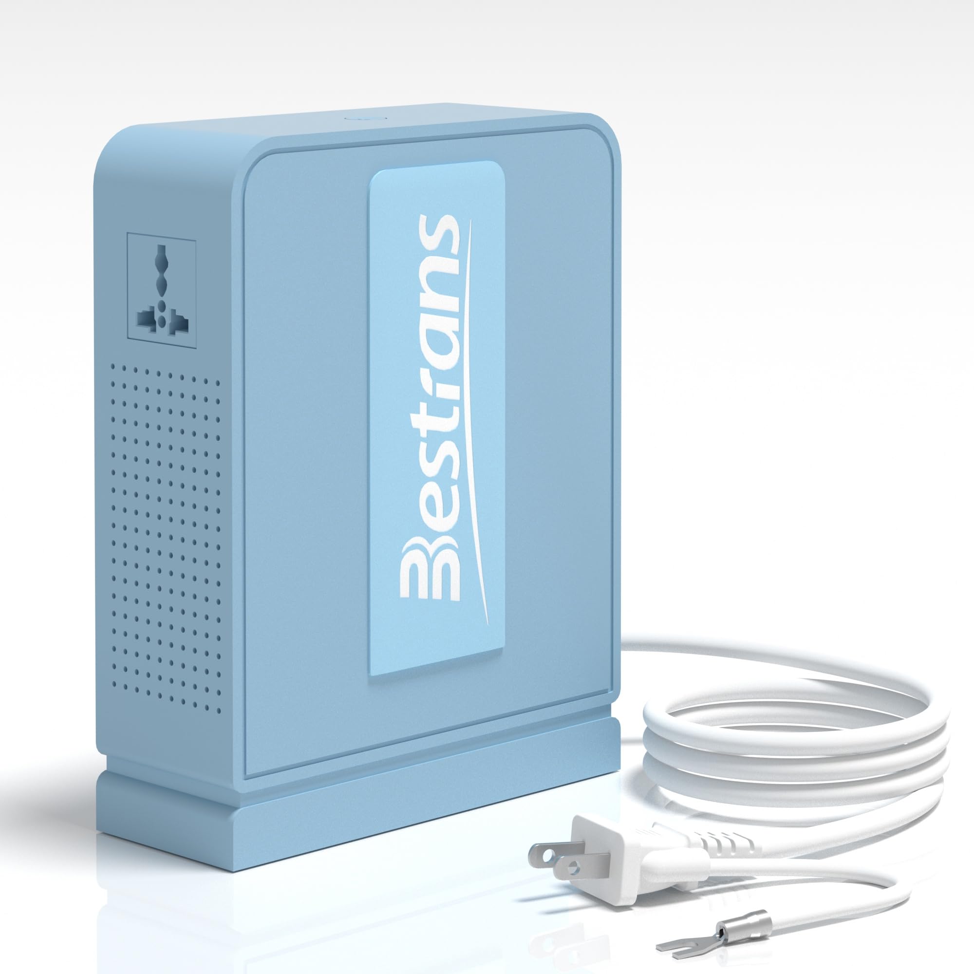 Eestians 変圧器 550W 昇圧専用変圧器 アップトランス 海外電気製品を日本使用 電源トランス 100V to 220V ~ 240V 純銅リングコア内蔵（コンパクト設計 軽量タイプ 安全 静音 定格550VA出力) 水色（みずいろ）