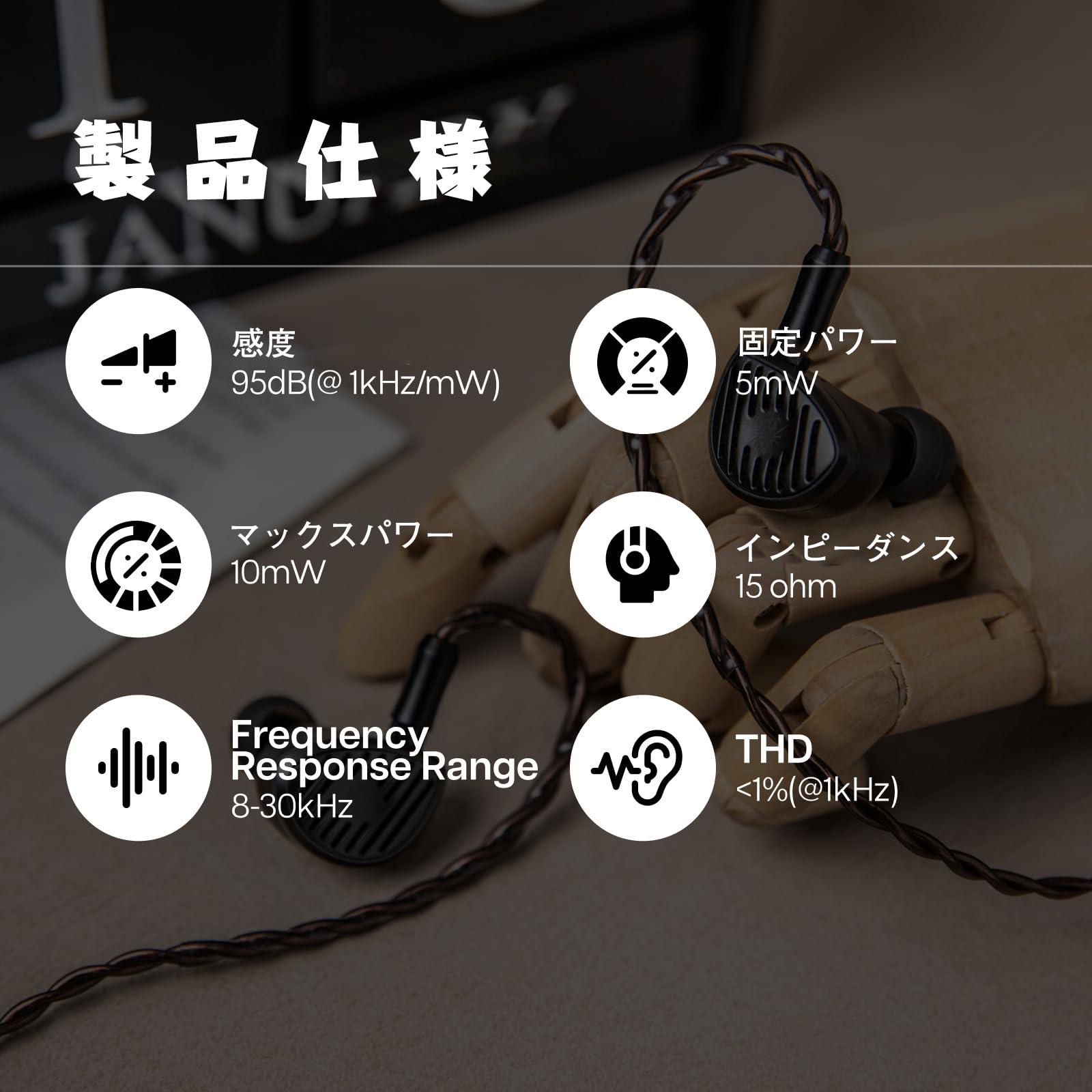Linsoul Kiwi Ears Septetハイブリット型ハイエンドオーペンバック設計のHiFiインナーイヤーモニター3.5mm/4.4mmジャック HIFI音質 重低音 ノイズキャンセリング ステレオイヤホン ブラックイヤホン 有線イヤホン 快適な装 konanonline-10385166 湖南オンライン サンプル画像3
