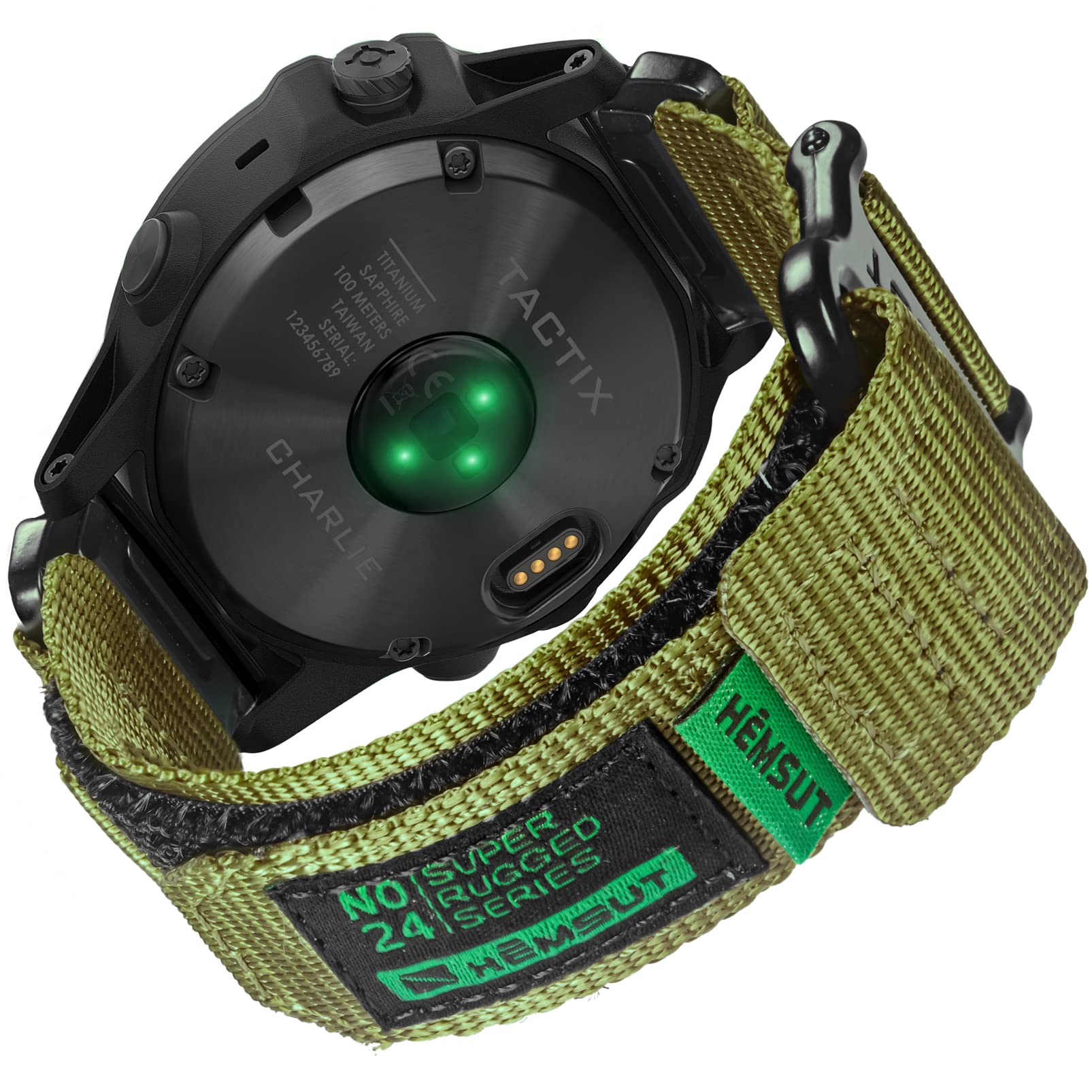  ガーミンバンド ガーミンナイロンスポーツベルト 20MM Garmin Fenix 7S / Fenix 6S / Fenix 6S pro/Fenix 5S / Fenix 5S plus/Descent Mk2Sなどに対応 アップ