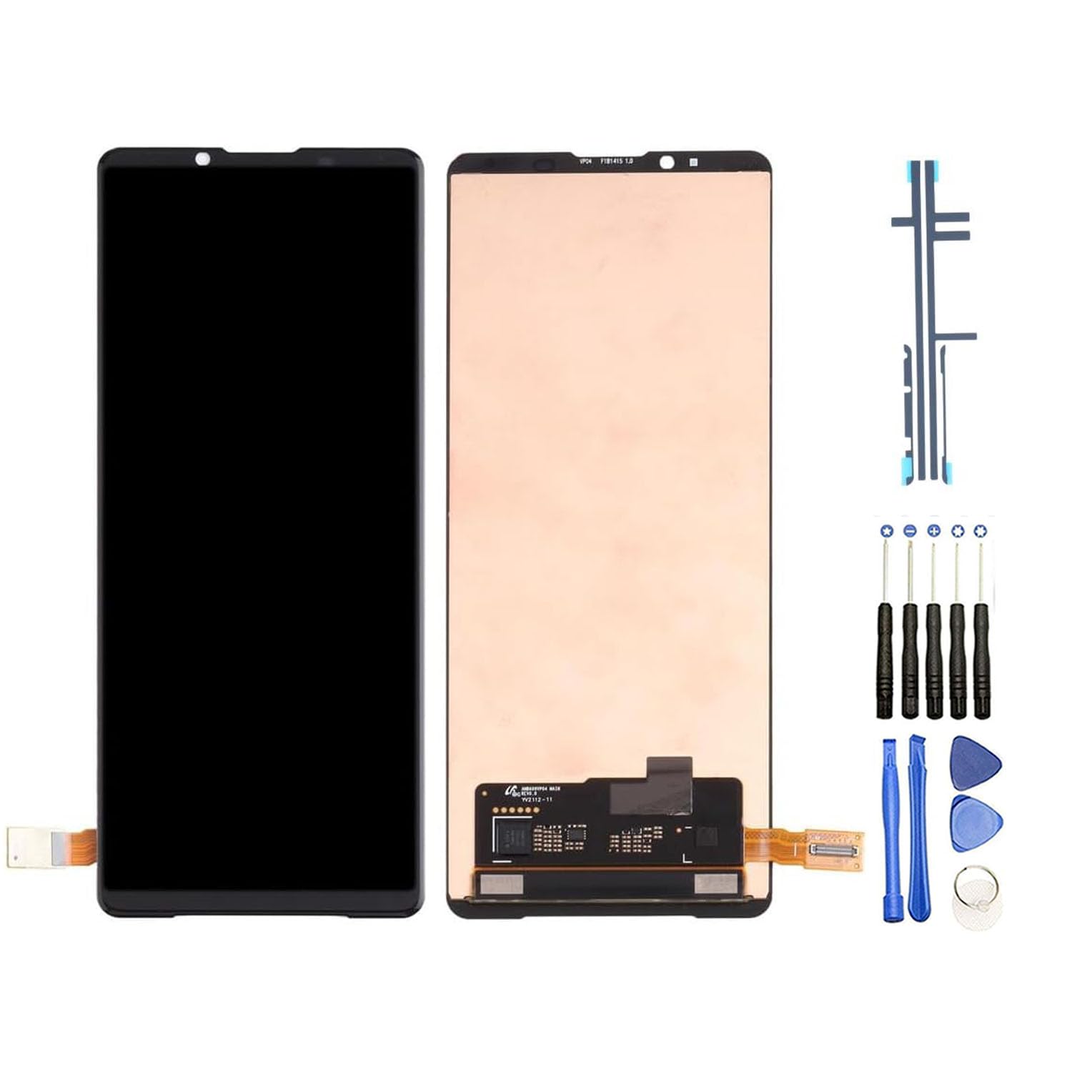 DYGCGO 向けの Xperia 5 III, XQBQ62 XQBQ52G, XQBQ52B, XQ-BQ52, XQ-BQ72, XQ-BQ42, XQ-BQ62, SO-53B 修理交換用フロントパネル LCD タッチパネル 液晶パネル（フロントガ（楽天・湖南オンライン）