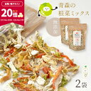 【ポイント20倍★2/26 9:59まで】[セット]乾燥野菜 100g×2 やさいマルシェ 2袋 青森の根菜ミックス 無添加 ブドウ糖不使用 国産 乾燥野菜ミックス 簡単 時短 青森産 長いも 大根 人参 キャベツ ゴボウ アウトドア 災害常備菜 長期保存