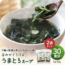 うまとろスープ 50g×2袋 海藻スープ ワカメスープ 2000円ポッキリ わかめスープ わかめ 茎わかめ 茎ワカメ とろろ昆布 昆布 出汁 だし スープ イン...