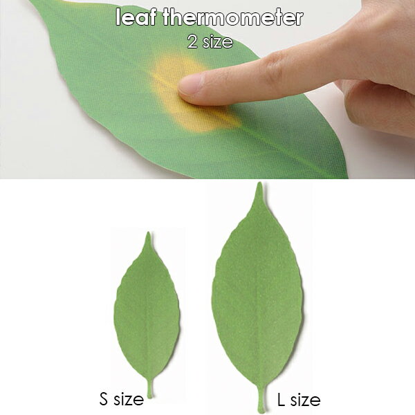 Leaf Thermometer（温度計） +d ｜ プラスディー リーフ 【 温度計 アナログ キャンプ 室内 色が変わる おしゃれ 麦茶 タニタ 楽天 楽天市場 ニトリ 】