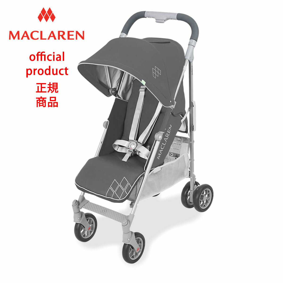 【生涯保証】25kgまで【正規販売店】マクラーレン テクノアーク Maclaren TechnoArc _ チャコール/シルバーCharcoal/Silver 【修理センター直営】軽量 コンパクト a型 ベビーカー バギー ストローラー