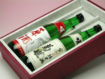 【楽ギフ_包装】加賀の地酒 菊姫 純米酒と原酒の詰合せ