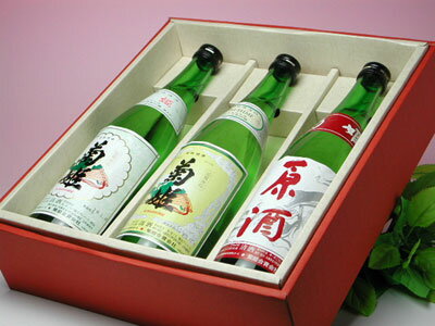 【楽ギフ_包装】菊姫 普通酒 三種飲み比べセット