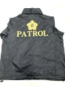 防犯PATROL（パトロール）ウインドブレーカー ブラック　警察グッズ フード付き 防犯 PATROL 見回り