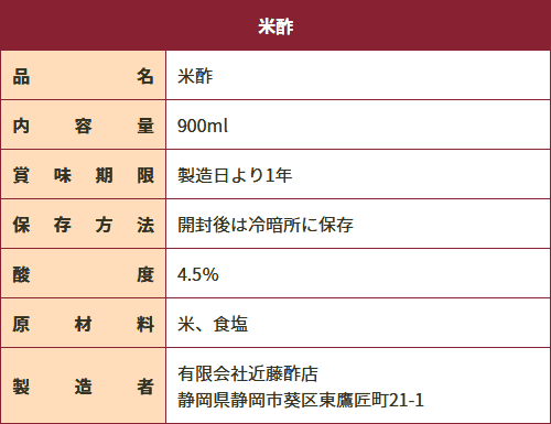 マルヤス近藤酢店 米酢 900ml×2本【レギュラーサイズ瓶】 お米とお塩だけで手造り お中元・お歳暮ギフト 内祝い お返し 3