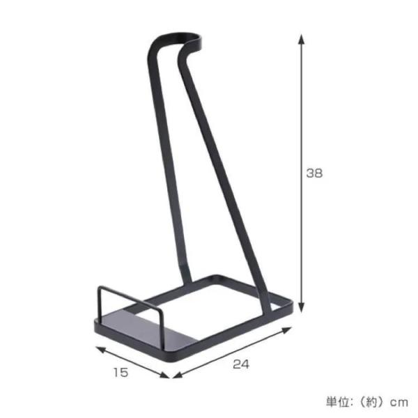 クリーナースタンド マキタ 日立 シャープ 汎用 掃除機スタンド タワー 収納 組立簡単 黒 ブラック