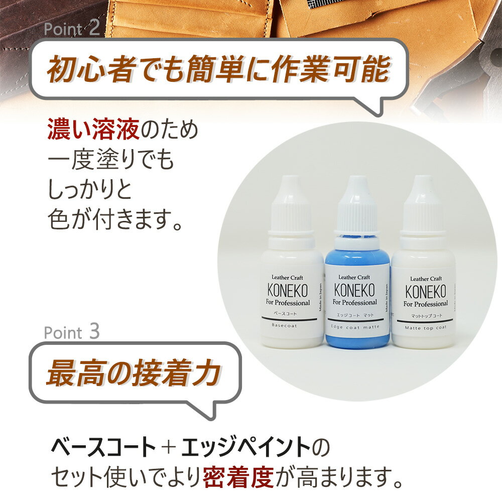 革用エッジコート　 ベースコート＋カラーエッジコート＋トップコート 3本セット 10g(カラー13番～24番購入ページ) 3