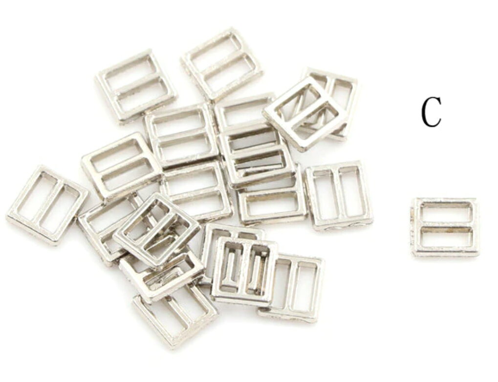 konekoのエイチ金属 バックル ミニ日型バックル ドール服の材料 金属 コキカン メッキ クラフトパーツ 5~6mm 4個｜アングル3