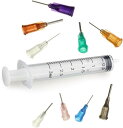 実験用 注射器 シリンジ 3ml 1本 インジェクター (14G~27G 13mm )平のみ10個セット