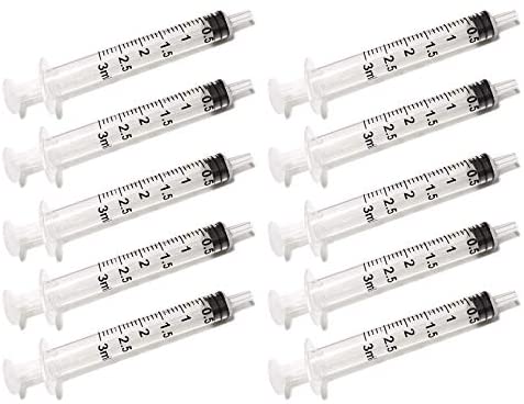 ペット注射器 シリンジ 流動食 注射器 薬注入器 針なし 3ml 10個セット(OPP袋に包装)