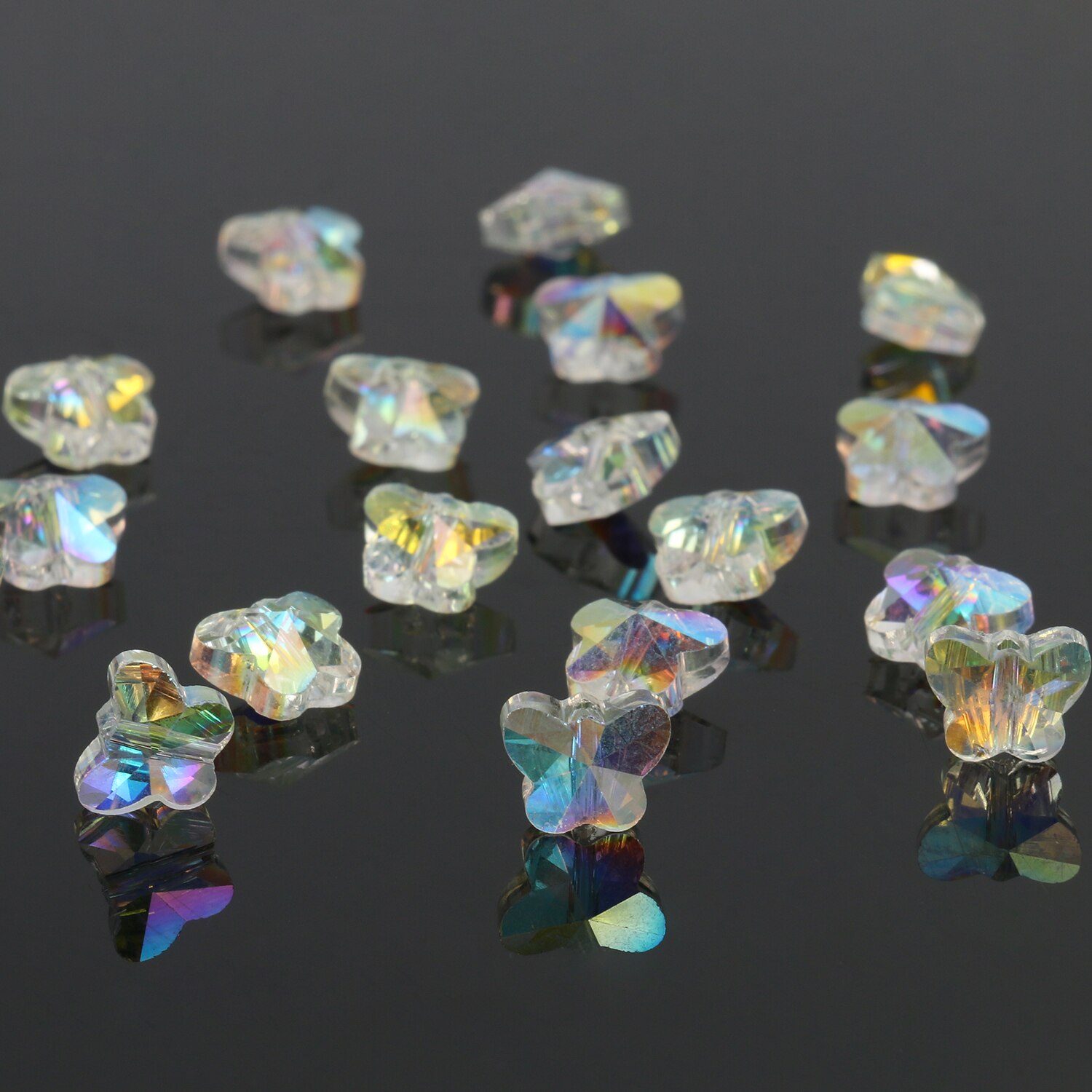 クリスタルスペーサービーズ,ジュエリー作り用,ネックレスアクセサリー,8x6mm