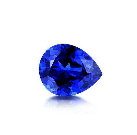 【konekoの天然石】天然認定 DPブルー サファイア3mmx3.9mm 1個 Natural Sapphire 裸石 宝石 鉱物 しずくサファイヤ ブルーサファイア天然天然ルース宝石 美しい深いが特徴 1粒売り