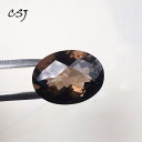 【konekoの天然石】天然 煙水晶限定入荷 smoky quartz 宝石ルース約17.8X12.8mm 1粒 原石 裸石 ルース 1粒売り 良い上質な石