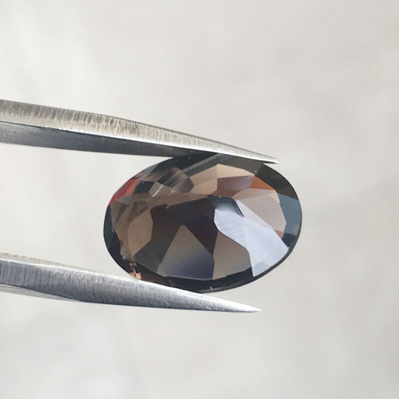 【konekoの天然石】天然 煙水晶限定入荷 smoky quartz 宝石ルース約17.8X12.8mm 1粒 原石 裸石 ルース 1粒売り 良い上質な石