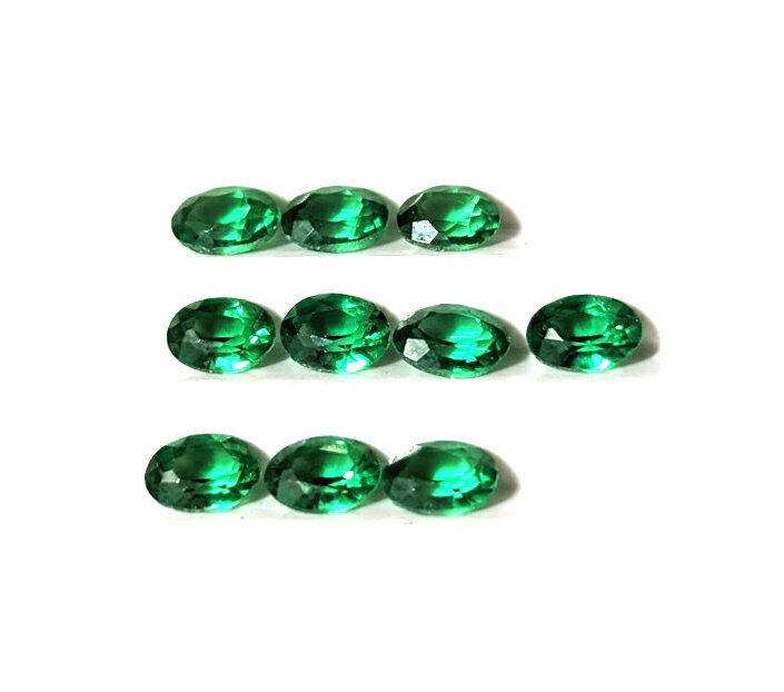 エメラルド ルース（裸石）キャボションカット 1粒売り 4.3x3.3mm