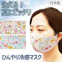 洗えるマスク 2枚 ひんやりとしたクール生地 接触冷感 UVカット 冷感マスク 夏マスク レーヨン 繰り返し使える 大人用 2枚 日本製
