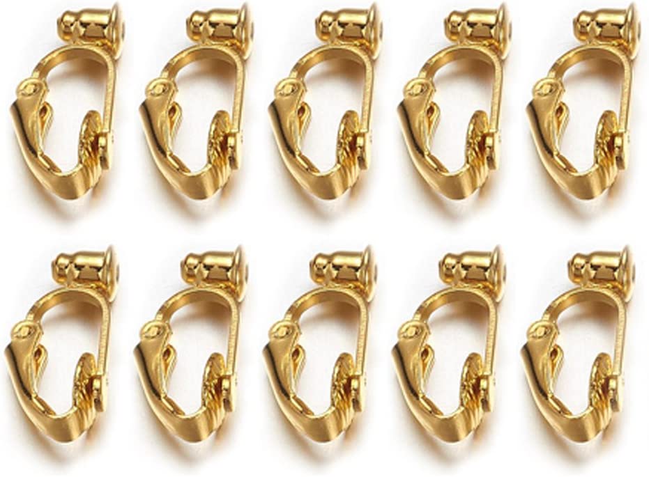 スタッドピアスをイヤリングに変更 イヤリングコンバーター クリップ式 5ペア (10ピース)