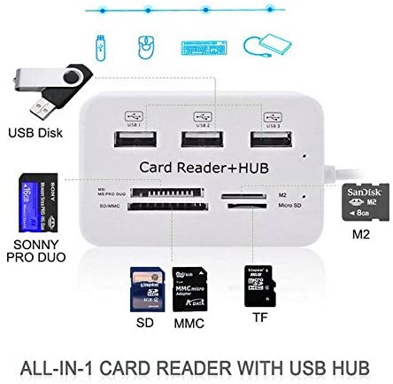 USB�ϥ� �����ɥ꡼���� HUB 3�ݡ���480MBps���� MS/M2/SD/MMC/TF�����ɥ꡼���� (�¹�͢����)