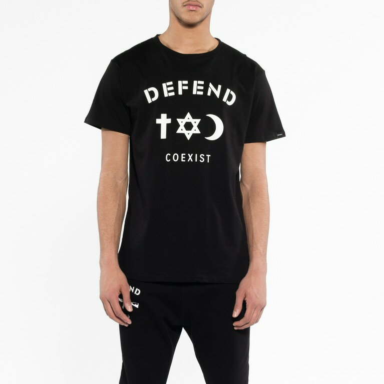 Tシャツ メンズ 半袖 DEFEND PARIS(ディフェンド パリス) CO TEE Tシャツ プレゼント用のプレゼントラッピング おしゃれ ブランド メンズ 上下 JERSEY mens セットアップ 【20PM】メンズファッション 人気 ワンマイルウェア【0311】夏 夏服