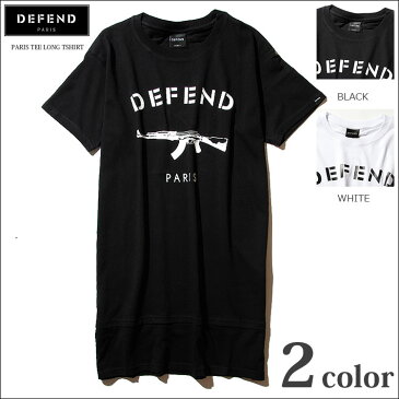 Tシャツ メンズ 半袖 DEFEND PARIS(ディフェンド パリス) DEFEND PARIS(ディフェンド パリス) PARIS TEE LONG ロング丈Tシャツプレゼント用のラッピング おしゃれ ブランド メンズ 上下 JERSEY mens 【20PM】人気 ワンマイルウェア【0311】夏 人気 おすすめ