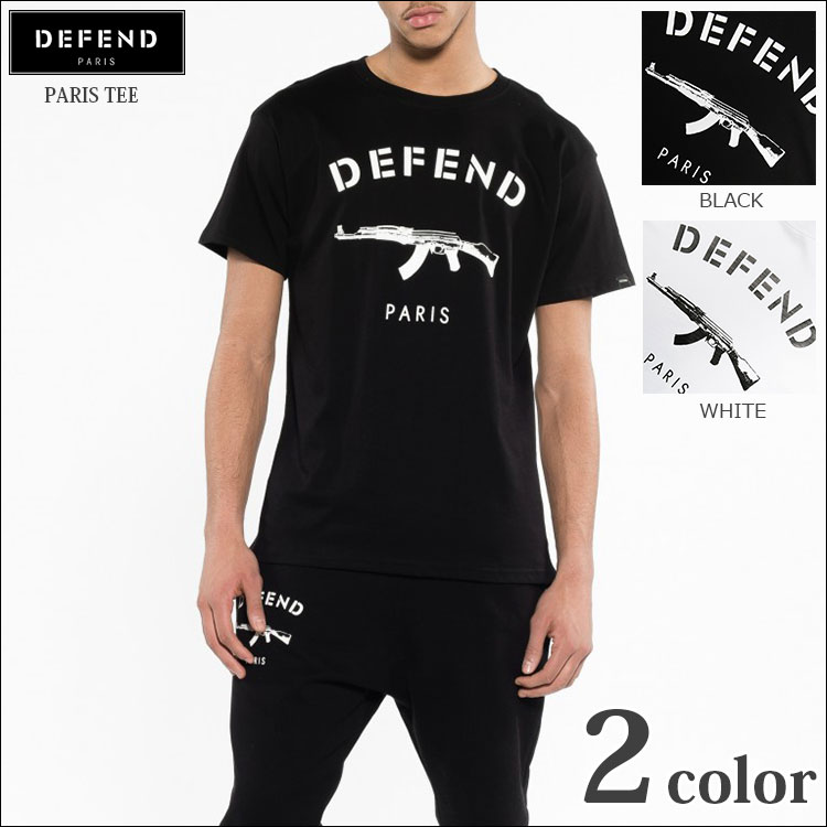 Tシャツ メンズ 半袖 DEFEND PARIS(ディフェンド パリス) DEFEND PARIS(ディフェンド パリス) PARIS TEE Tシャツ プレゼント用のプレゼントラッピング おしゃれ ブランド メンズ 上下 JERSEY mens セットアップ メンズファッション 人気 ブランド夏