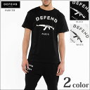 Tシャツ メンズ 半袖 DEFEND PARIS(ディフェンド パリス) DEFEND PARIS(ディフェンド パリス) PARIS TEE Tシャツ プレゼント用のプレゼントラッピング おしゃれ ブランド メンズ 上下 JERSEY mens セットアップ メンズファッション 人気 ブランド夏