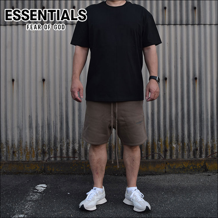 2021AW 新作 ESSENTIALS Sweatpants スウェットパンツ ショート メンズ ブランド 人気 楽天 人気ブランド おすすめ エッセンシャルズ 人気 おすすめ 10代 20代 30代 40代 秋 秋冬 メンズファッション 冬ファッション 半袖 黒 ブラック