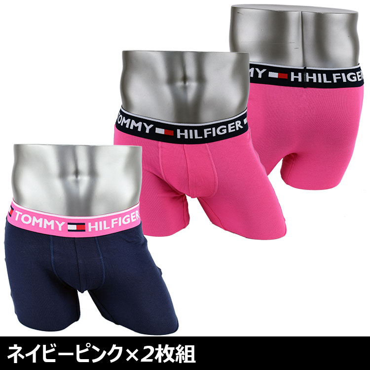 【ボクサーパンツ】【TOMMY HILFIGER トミーフィルフィガー 】2枚組　ボクサーパンツ メンズ 下着 ボクサー 09T3506 メンズ下着 アンダーウェア 【TRUNK】ロングボクサーパンツ 男性下着 ブランド 人気 楽天 人気ブランド おすすめ トミー・ヒルフィガー 【2枚】