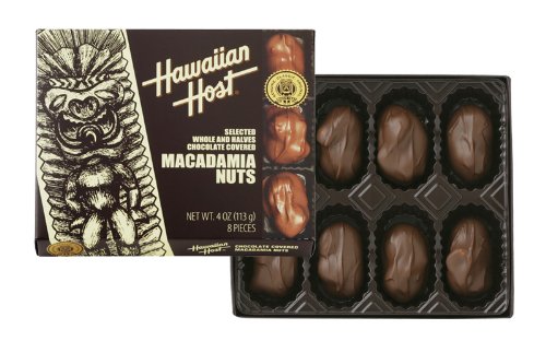 【ハワイお土産】ハワイアンホスト4ozマカダミアナッツチョコレート8粒