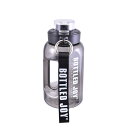 【数量限定】ボトルドジョイ 正規販売代理店 Grip Water Bottle 0.5 プラスチックボトル 水筒 500ml 直飲みタイプ水筒 スポーツボトル 子供 大人 グリップハンドル ストラップ 専用ブラシ付 割れにくい フィットネス ヨガ ジム 水分補給 ブラック ブルー グリーン ピンク