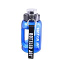 ボトルドジョイ 正規販売代理店 Grip Water Bottle 0.5 ブルー（ブラック ブルー グリーン ピンク 4色展開 トライタン製 スポーツボトル グリップハンドル ストラップ 専用ブラシ付 割れにくい フィットネス ヨガ ジム 水分補給 水筒）【数量限定】