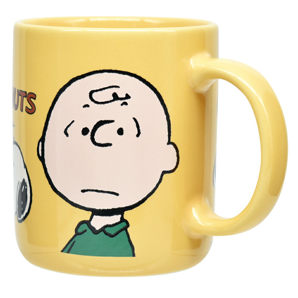 PEANUTS マグカップ イエロー スヌーピー マグ マグカップ 磁器 コップ キャラクター おしゃれ かわい..