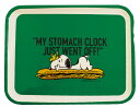 PEANUTS メラミントレイ(M) SANDWICH グリーン メラミン ランチ SNOOPY snoopy おしゃれ ロゴ かわいい シンプル 雑貨 キャラ スヌーピーグッズ お洒落 女の子 引っ越し祝い 割れにくい レトロ 軽い 軽量 子供 ランチプレート 使いやすい ペア 出産祝い