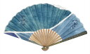 Ripple FAN 男持ち 布扇子 23cm 20間 ひょうたん 紺 雑貨扇子 シンプル 和柄 浴衣 和装 和風 和服 甚平 扇子 せんす 大人 紳士 メンズ...