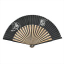 Ripple FAN 綿ローンモノトーンプリント 22.5cm 風神雷神 黒 雑貨扇子 和柄 浴衣 和装 扇子 せんす センス 団扇 和風 和服 甚平 かっこいい おしゃれ オシャレ メンズ 大人 男性用 紳士用 外国人が喜ぶ プレゼント ギフト 男性プレゼント お祝い お土産 海外 日本 和雑貨