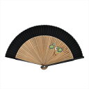 Ripple FAN メンズ 短地シルクペンテックス 22cm ひょうたん 黒 雑貨扇子 和柄 浴衣 和装 扇子 せんす メンズ 男性 プレゼント ギフト お祝い お土産 海外 日本 和雑貨 和小物