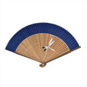 Ripple FAN メンズ 短地シルクペンテックス 22cm とんぼ 紺 雑貨扇子 和柄 浴衣 和装 扇子 せんす メンズ 男性 プレゼント ギフト お祝い お土産 海外 日本 和雑貨 和小物