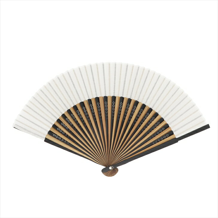 Ripple FAN 綿麻スラブ中短地扇子 22.5cm オフ 雑貨扇子 和柄 浴衣 和装 扇子 せんす センス 団扇 和風 和服 甚平 かっこいい おしゃれ オシャレ メンズ 大人 男性用 紳士用 外国人が喜ぶ プレゼント ギフト 男性プレゼント お祝い お土産 海外 日本 和雑貨 和小物